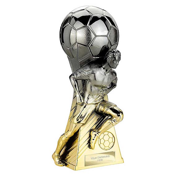 Trailblazer Gunmetal Gold Male Footballer 230mm
