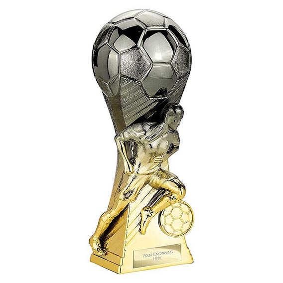 Trailblazer Gunmetal Gold Female Footballer 190mm