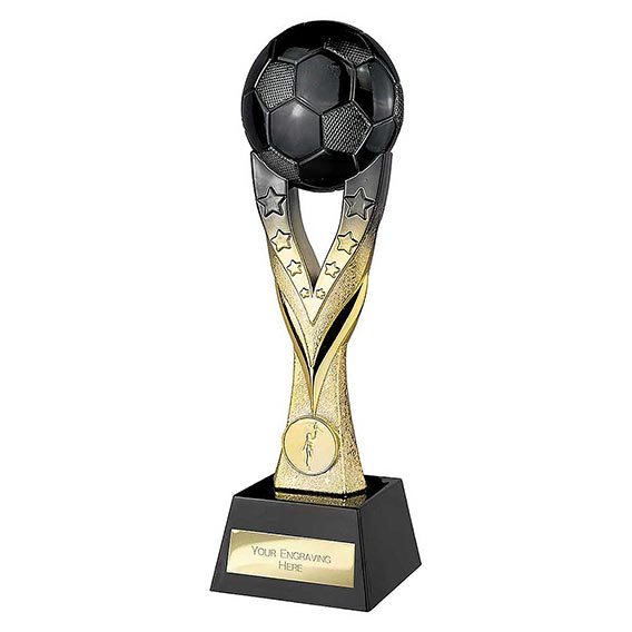 Extreme Black Gold Football Trophy 255mm
