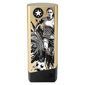 Gold Female Prime Football Trophy 190mm