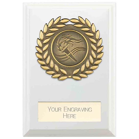 Reward Wreath White Plaque 8cm