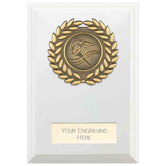 Reward Wreath White Plaque 10cm