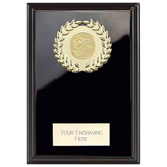 Reward Wreath Black Plaque 175mm