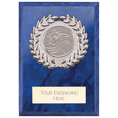 Reward Wreath Blue Plaque 8cm