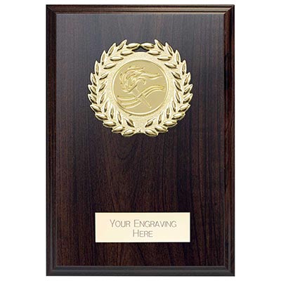 Reward Wreath Mahogany Plaque 125mm