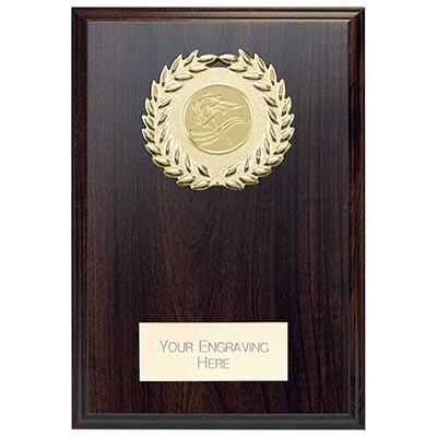 Reward Wreath Mahogany Plaque 175mm