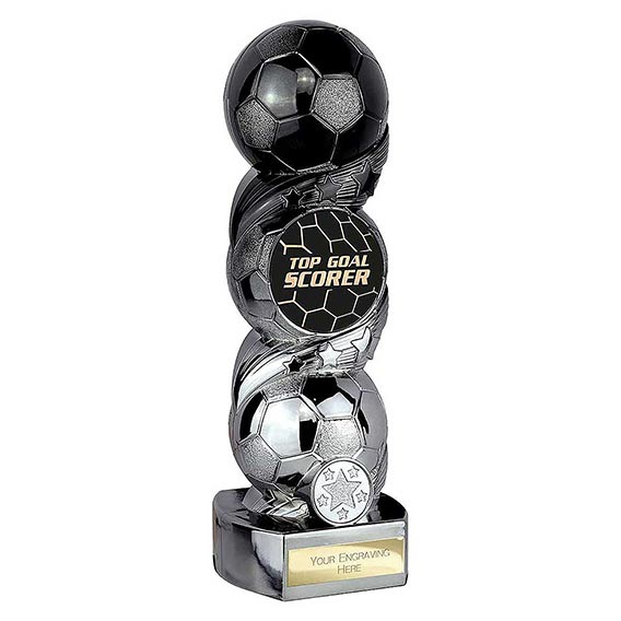 Hat-Trick Strike Black Silver Top Goal Scorer 240mm