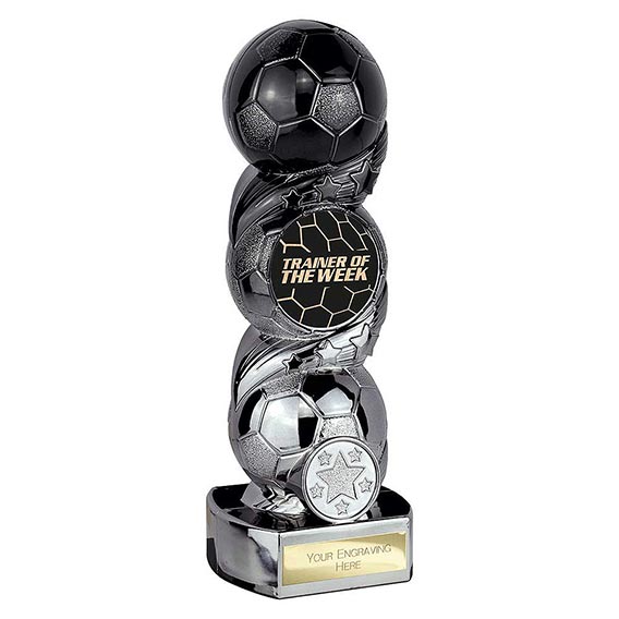 Hat-Trick Strike Black Silver Trainer Of The Week 190mm