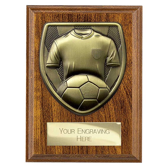 Cobra Wood Football Plaque 125mm