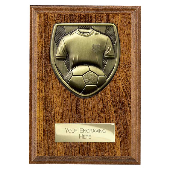 Cobra Wood Football Plaque 150mm