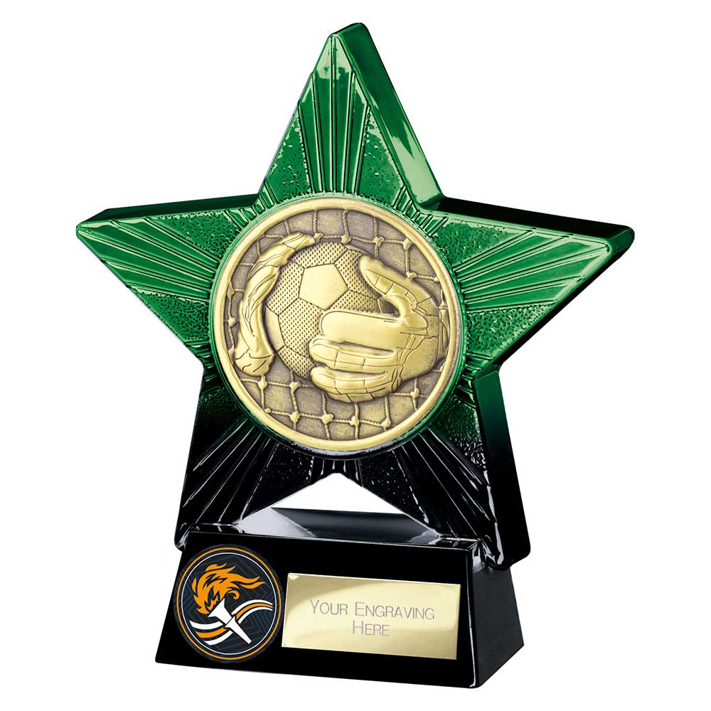 Green Superstar Goalkeeper Award 140mm