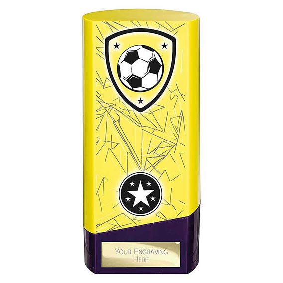 Yellow Prime Football Trophy 160mm
