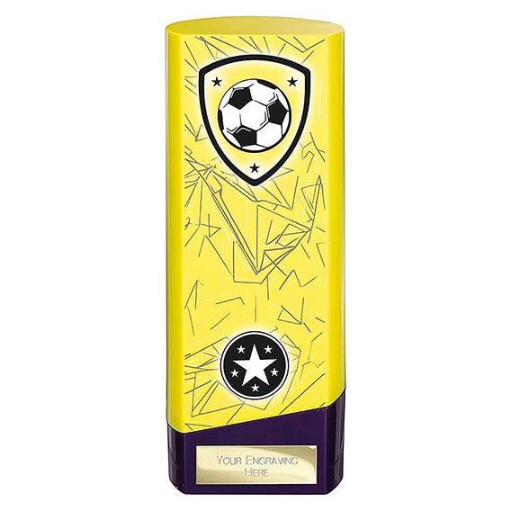 Yellow Prime Football Trophy 190mm