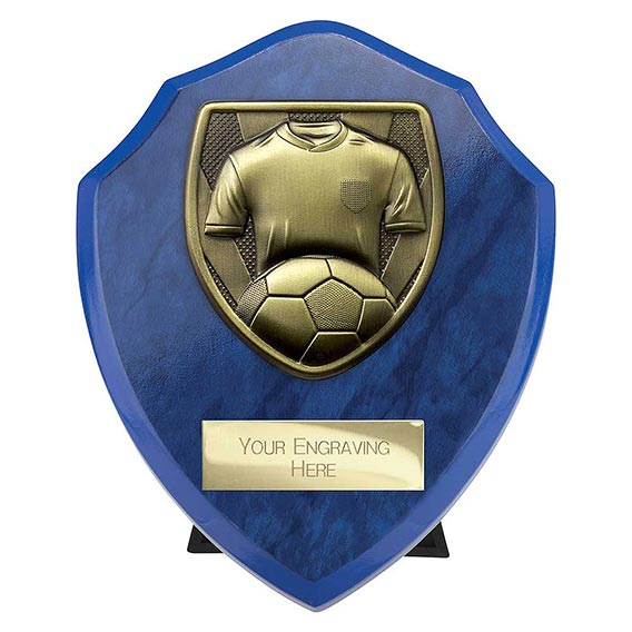 Cobra Blue Football Shield 125mm