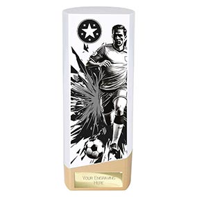White Male Prime Football Trophy 190mm