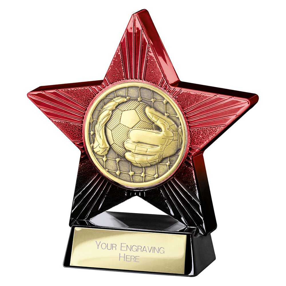 Red Superstar Goalkeeper Trophy 110mm