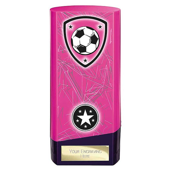 Pink Prime Football Trophy 160mm