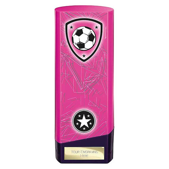 Pink Prime Football Trophy 190mm
