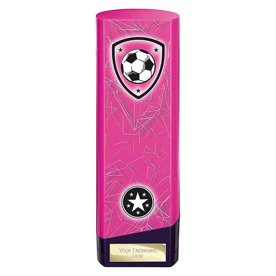 Pink Prime Football Trophy 220mm