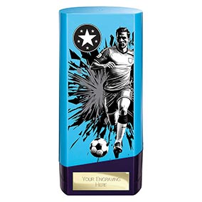 Blue Male Prime Football Trophy 160mm