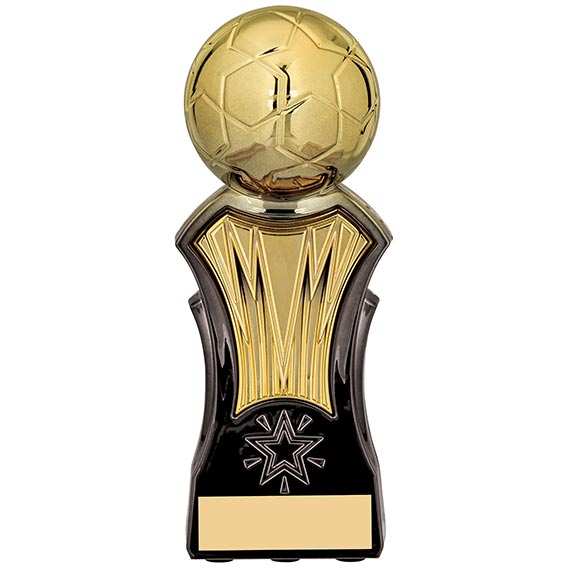 Strike Force Bright Gold Football Trophy 16cm