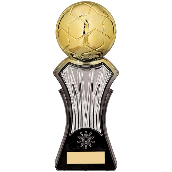 Strike Force Gold Silver Football Trophy 22cm