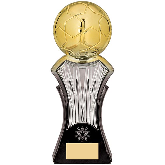Strike Force Gold Silver Football Trophy 25cm