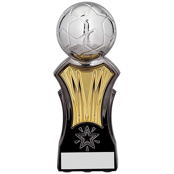 Strike Force Silver Gold Football Trophy 16cm