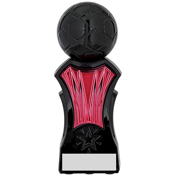 Strike Force Black Pink Football Trophy 16cm