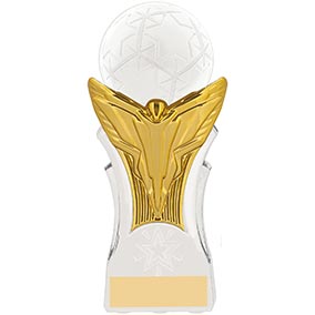 Victory Strike Gold White Trophy 16cm