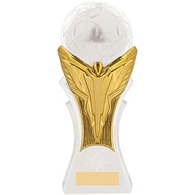 Victory Strike Gold White Trophy 22cm