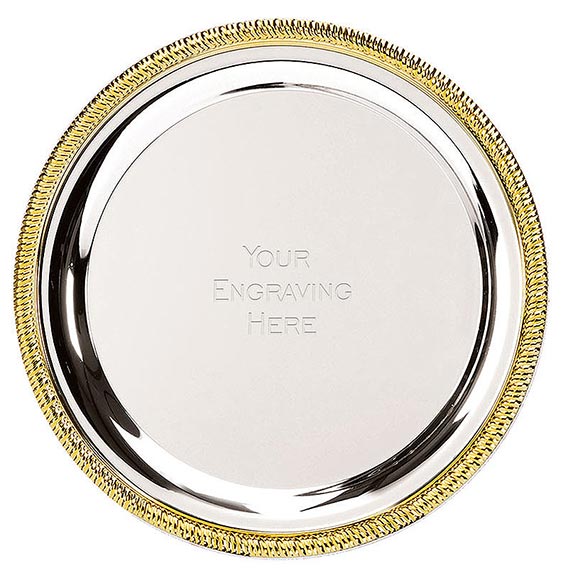 Silver  Vortex Salver 10cm