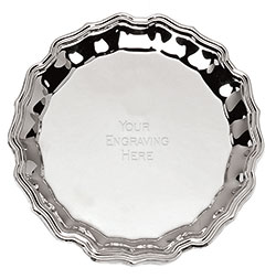 Silver Chippendale Salver 255mm
