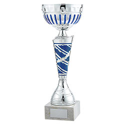 Charleston Cup Silver & Blue 325mm