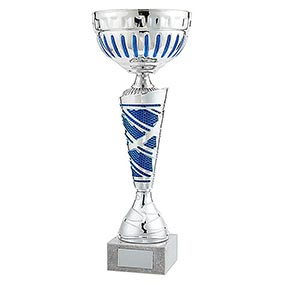 Charleston Cup Silver & Blue 360mm