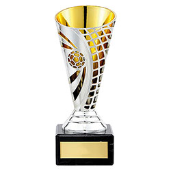 Gold Defender Football Cups 150mm
