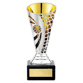 Gold Defender Football Cups 150mm