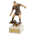 Dominion Football Trophy Antique Bronze & Gold 170mm *