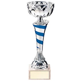 Eternity Cup Silver & Blue 240mm