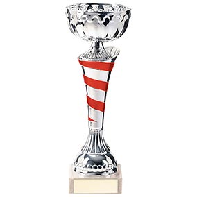 Eternity Cup Silver & Red 225mm