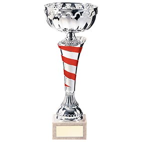 Eternity Cup Silver & Red 300mm