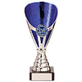 Rising Stars Premium Plastic Trophy Silver & Blue 170mm
