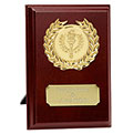 Rosewood Gold Prize Plaque 10cm