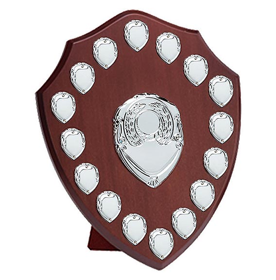 Rosewood Silver Triumph Silver Annual Shield 355mm