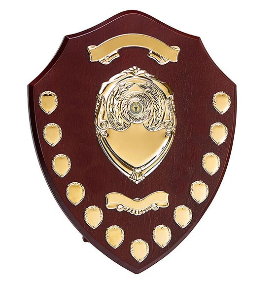 Gold Rosewood Triumph16 Complete Annual Shield 405mm