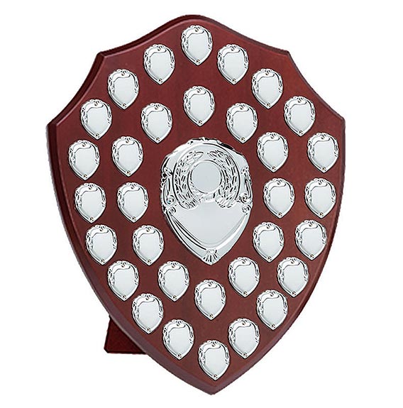 Rosewood Silver Triumph16 Silver Annual Shield 405mm