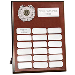 Rosewood Silver Westminster12 Record Plaque 305mm
