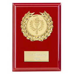 Bold Red Event Red Plaque 15cm