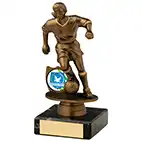 15cm Female Football Figure Gold