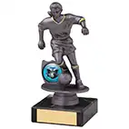 15cm Female Football Figure Black/Grey